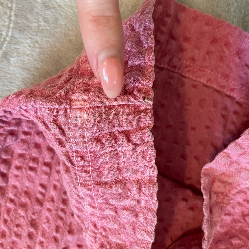 Free‎ People Pink Textured High Waisted Pants - Picture 8 of 14